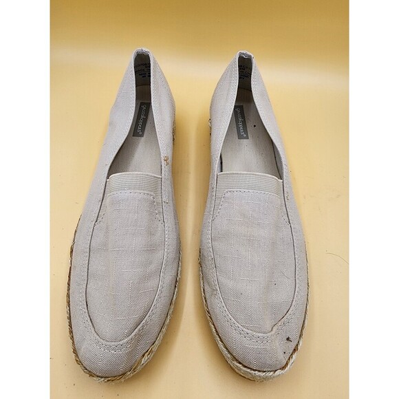 Grasshopper - Beige And Burlap Slip On Shoes Women's 9M Loafer - Picture 6 of 9